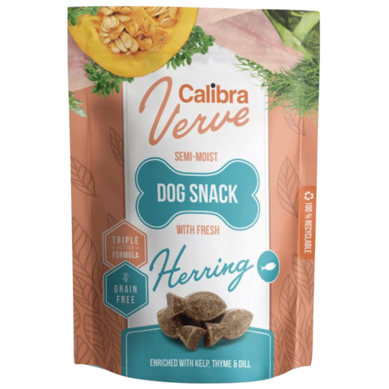 [E014007] Calibra Dog Verve Semi-Moist Snack Fresh Herring 150g
