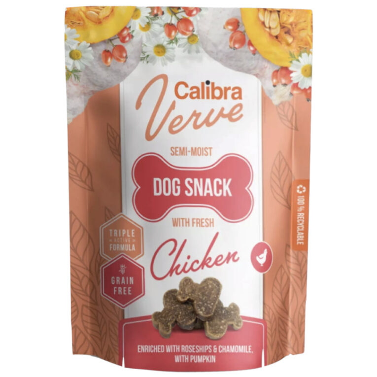 [E014008] Calibra Dog Verve Semi-Moist Snack Fresh Chicken 150g