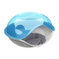 Georplast-Duck-Transparent-Covered-Pet-Bed-Blue