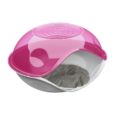 Georplast-Duck-Transparent-Covered-Pet-Bed-Pink