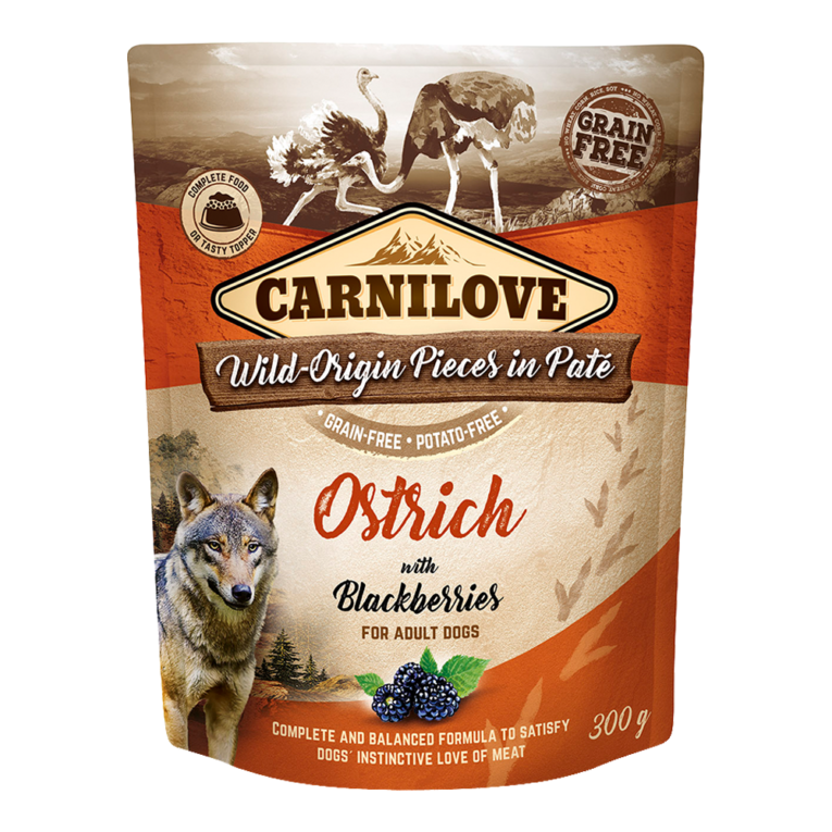 carnilove_ostrich_with_blackberries_for_adult_dogs_wet_food_pouches_300g1