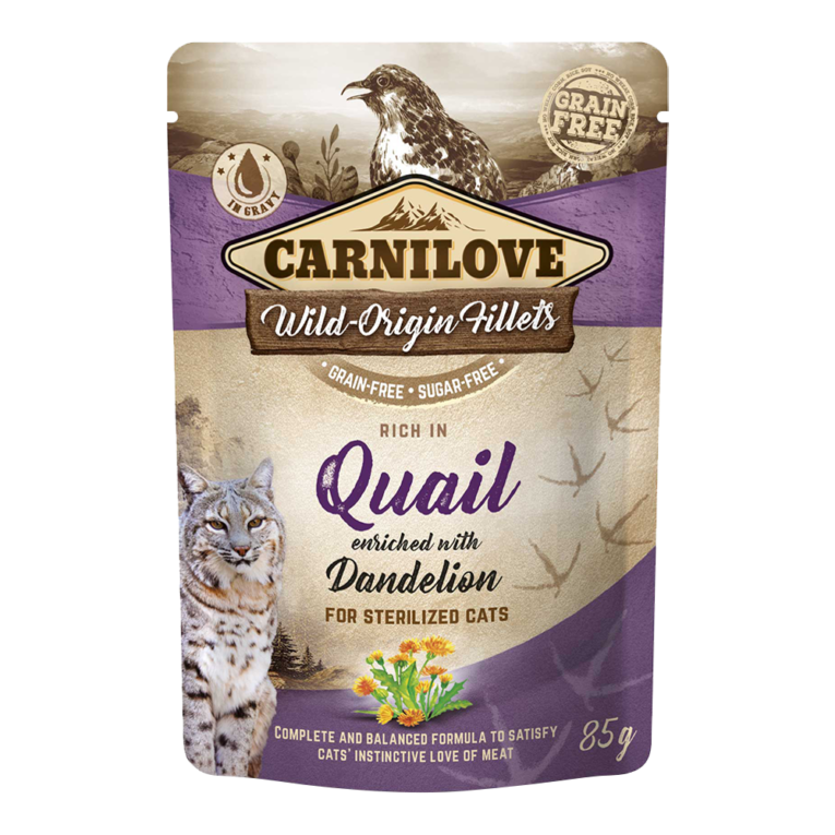 carnilove_quail_enriched_with_dandelion_for_sterilized_cats_wet_food_pouches_85g1